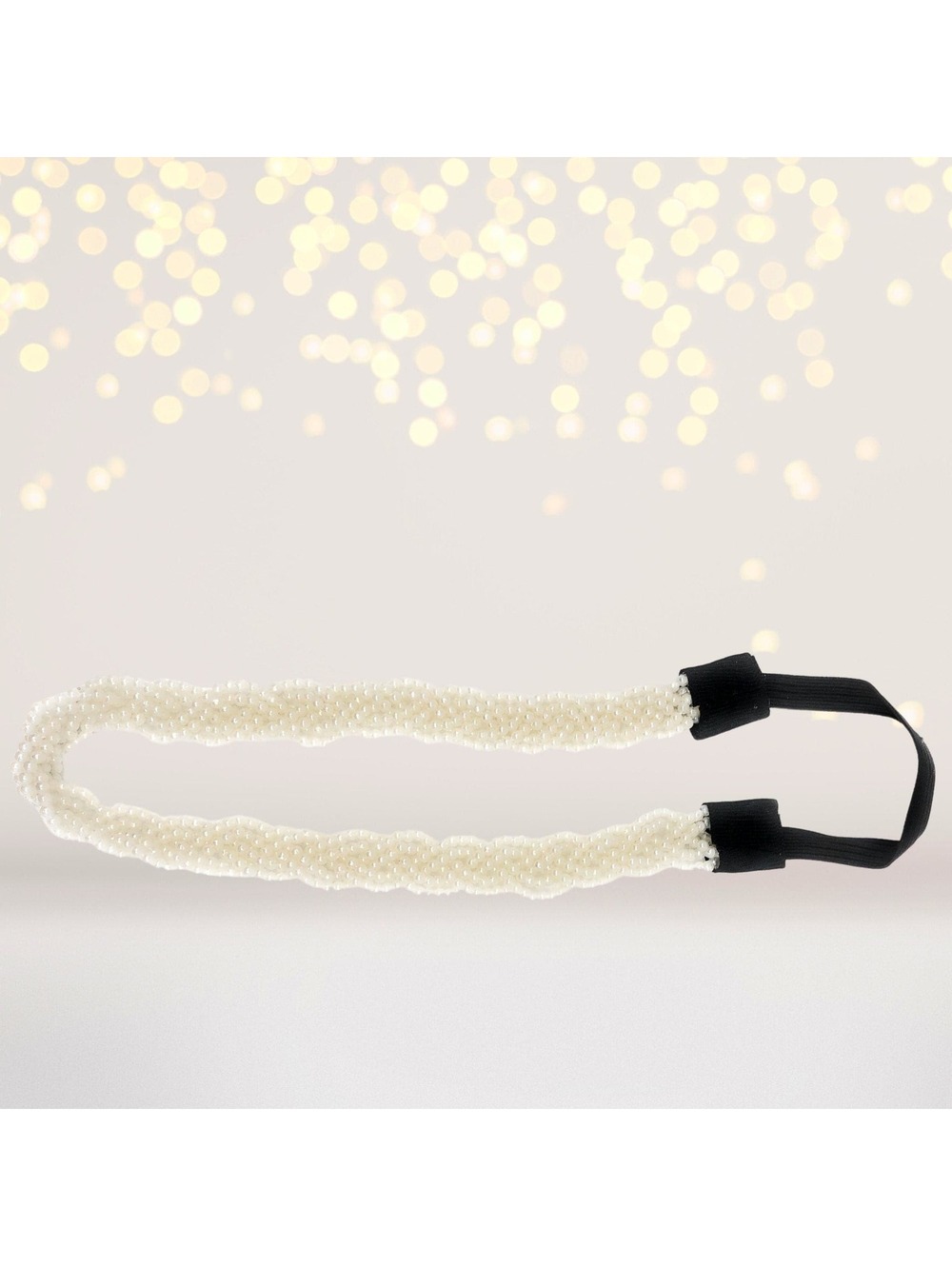 Braided Pearl Wedding Headband